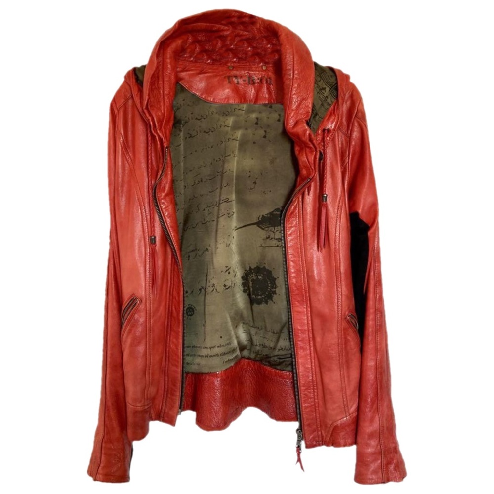 Rare archive 14th Addiction sheep leather parka